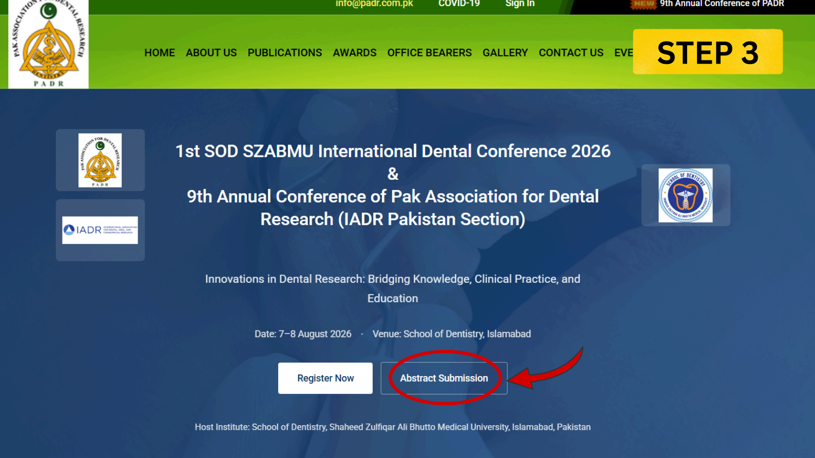 Click Abstract Submission